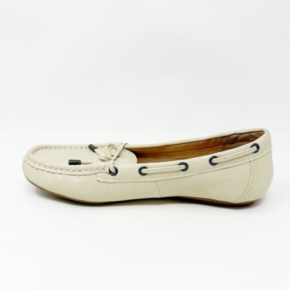 Boc Born Concept Cream Boat Loafers 7.5M Slip On Moccasin Preppy Nautical 90s - Picture 9 of 14